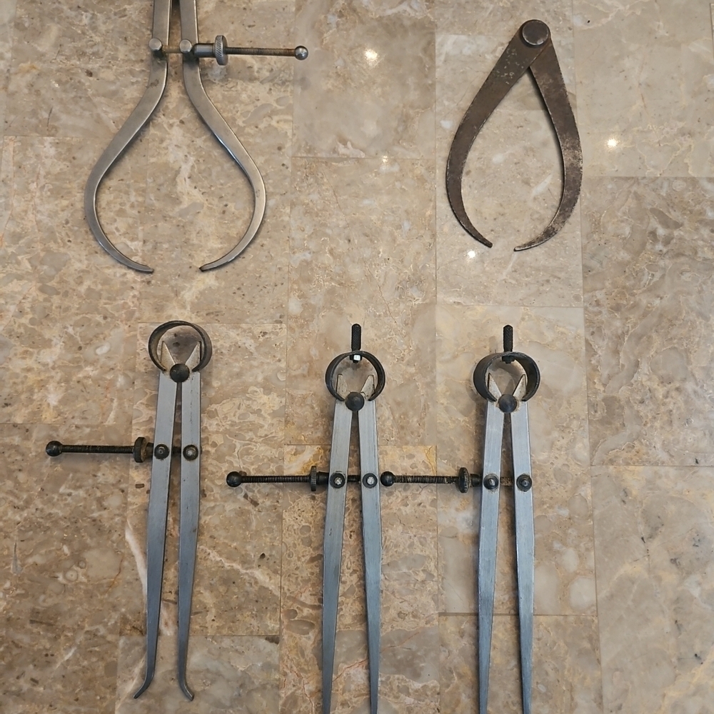 Vintage Metal Calipers Set